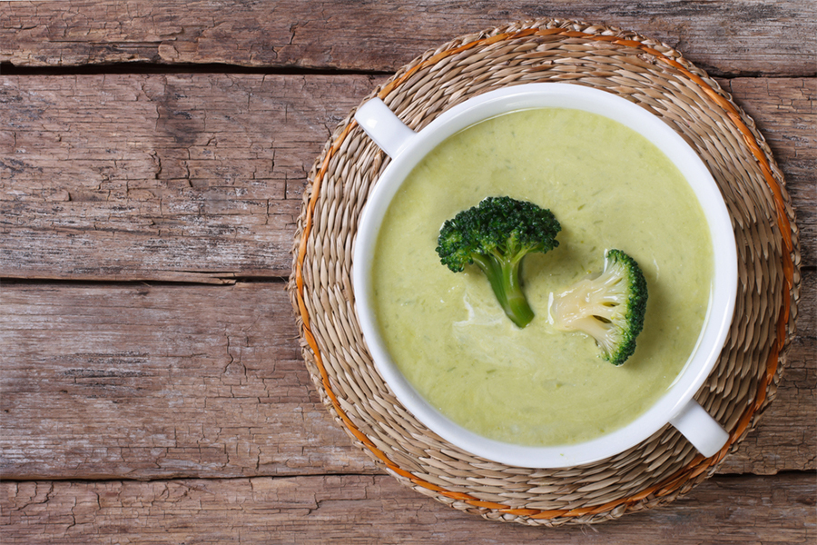 Bowl of Creamy Cashew Broccoli Soup