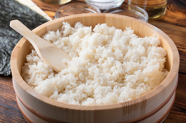 Close up of Sushi Rice