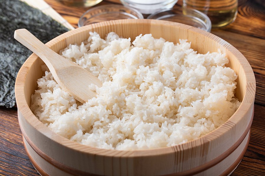 Close up of Sushi Rice