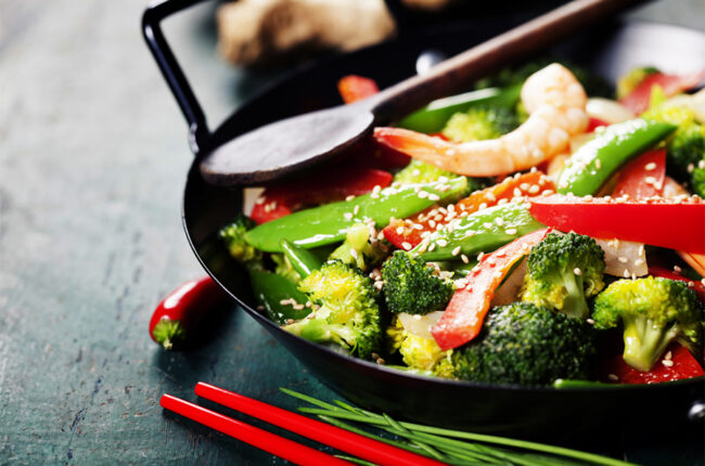 Wok with Ginger-Broccoli Stir Fry