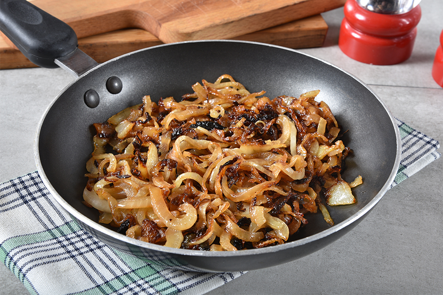 Skillet with Caramelized Onions