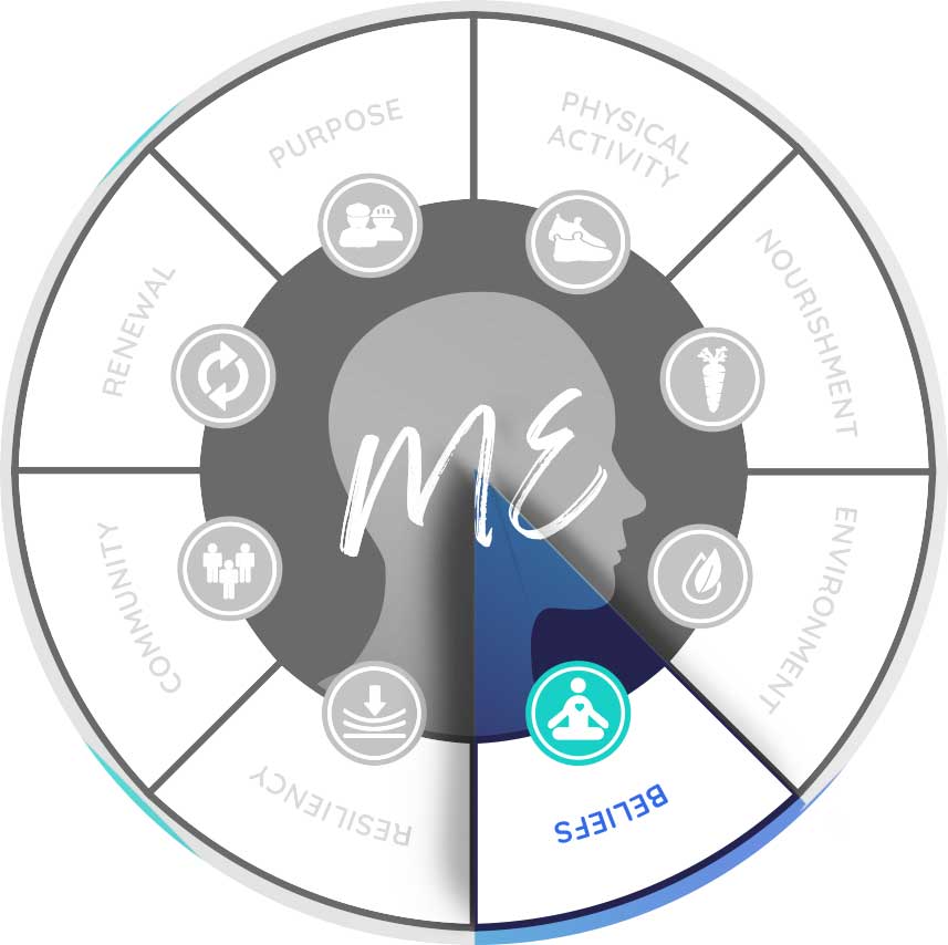 Eight Dimensions Chart focused on Beliefs