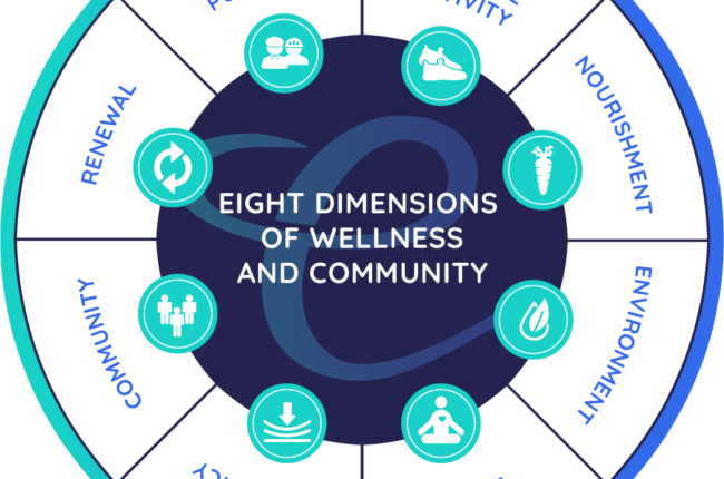 Eight Dimensions of Wellness and Community Full Chart