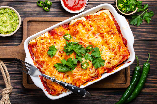 Creamy Chicken Enchiladas